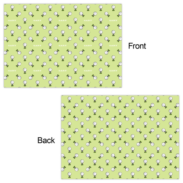Golf Wrapping Paper Sheet - Double Sided - Front & Back