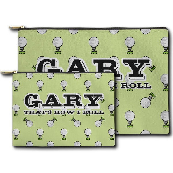 Golf Zippered Pouches - Size Comparison