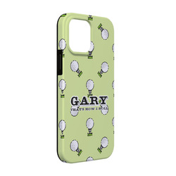 Golf iPhone Case - Rubber Lined - iPhone 13 Pro (Personalized)