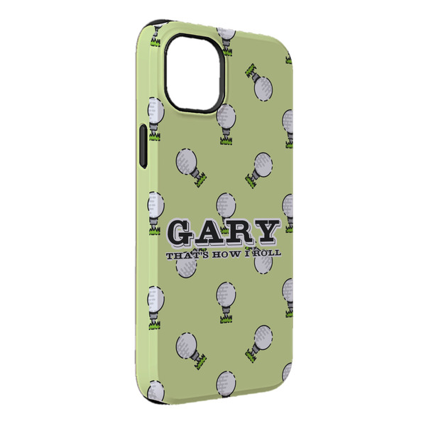 Custom Golf iPhone Case - Rubber Lined - iPhone 14 Plus (Personalized)