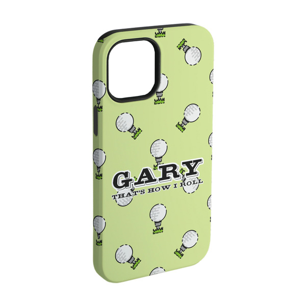 Custom Golf iPhone Case - Rubber Lined - iPhone 15 Pro (Personalized)