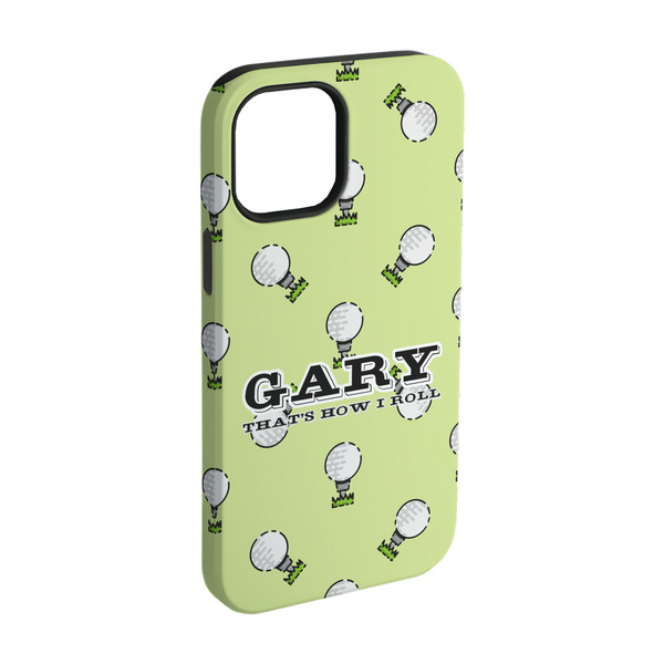 Custom Golf iPhone Case - Rubber Lined - iPhone 15 Pro (Personalized)