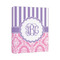 Pink & Purple Damask Canvas Print (Personalized)