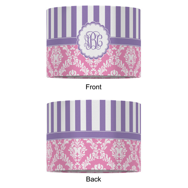 Pink & Purple Damask 12" Drum Lampshade - APPROVAL (Fabric)