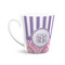 Pink & Purple Damask 12 Oz Latte Mug - Front