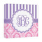 Pink & Purple Damask Canvas Print - 12x12 (Personalized)