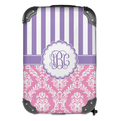 Pink & Purple Damask Kids Hard Shell Backpack (Personalized)