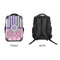 Pink & Purple Damask 15" Backpack - APPROVAL