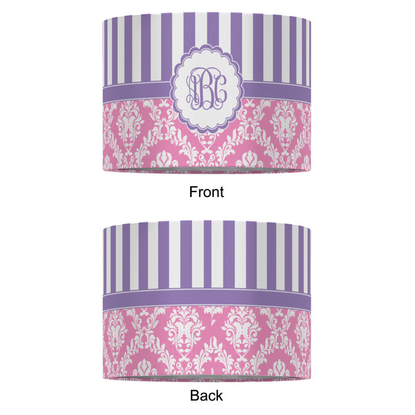 Pink & Purple Damask 16" Drum Lampshade - APPROVAL (Fabric)