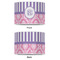 Pink & Purple Damask 16" Drum Lampshade - APPROVAL (Poly Film)