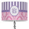 Pink & Purple Damask Drum Lamp Shade (Personalized)