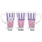 Pink & Purple Damask 16 Oz Latte Mug - Approval