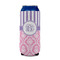 Pink & Purple Damask 16oz Can Sleeve - FRONT (on can)