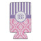 Pink & Purple Damask 16oz Can Sleeve - Set of 4 - FRONT