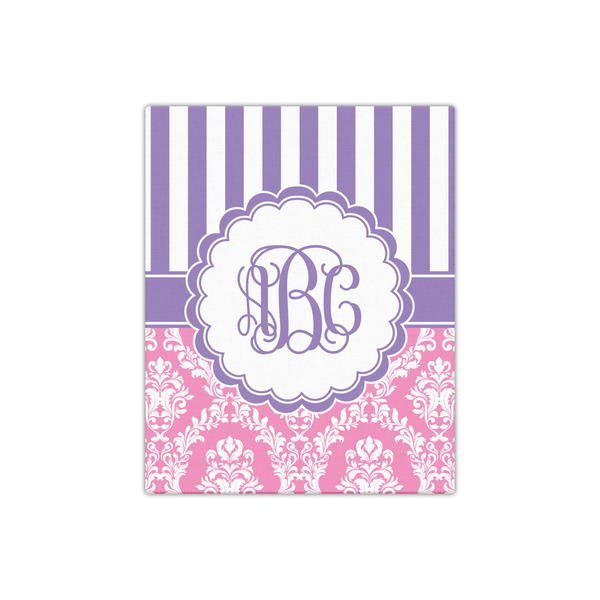 Pink & Purple Damask 16x20 - Canvas Print - Front View