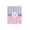Pink & Purple Damask 16x20 - Matte Poster - Front View