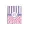 Pink & Purple Damask Poster - Multiple Sizes (Personalized)