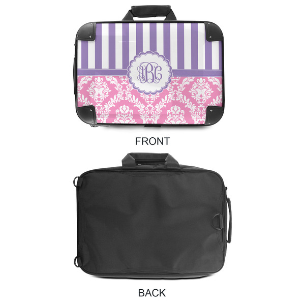 Pink & Purple Damask 18" Laptop Briefcase - APPROVAL