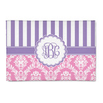 Pink & Purple Damask 2' x 3' Indoor Area Rug (Personalized)