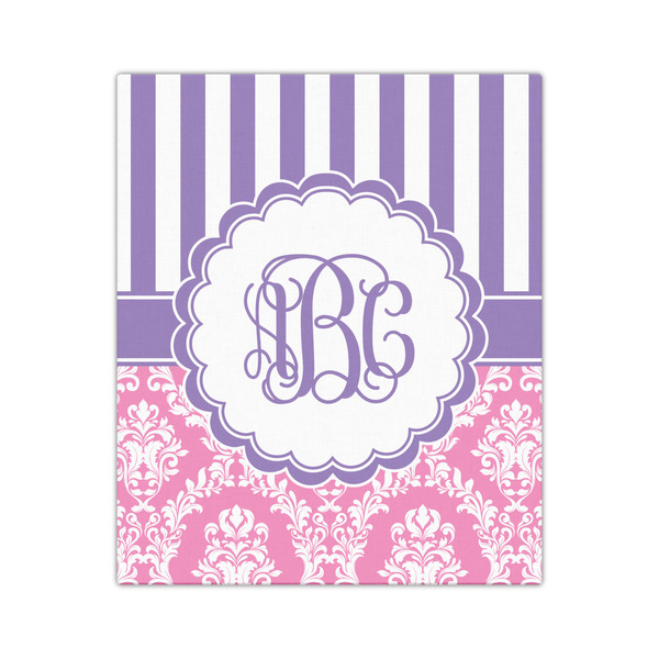Pink & Purple Damask 20x24 - Canvas Print - Front View