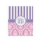 Pink & Purple Damask 20x24 - Matte Poster - Front View