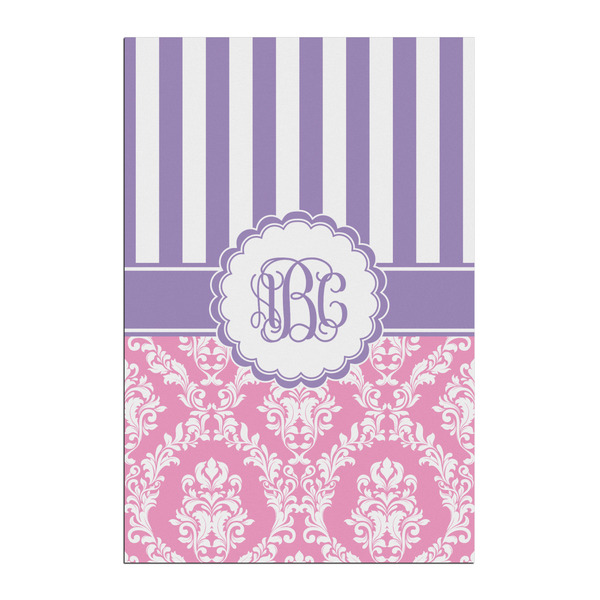 Custom Pink & Purple Damask Posters - Matte - 20x30 (Personalized)
