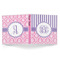 Pink & Purple Damask 3-Ring Binder Approval- 1in