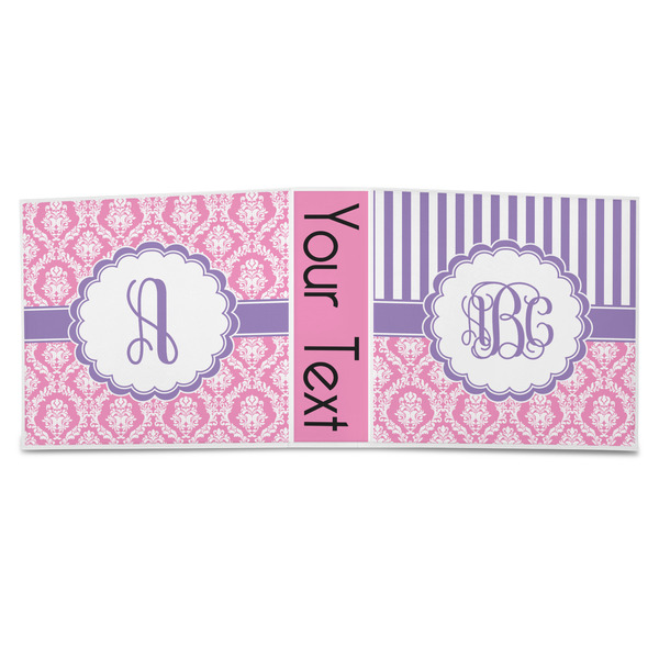 Pink & Purple Damask 3-Ring Binder Approval- 3in