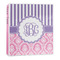 Pink & Purple Damask 3-Ring Binder - 1 inch (Personalized)