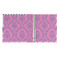 Pink & Purple Damask 3 Ring Binders - Full Wrap - 1" - OPEN INSIDE