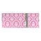 Pink & Purple Damask 3 Ring Binders - Full Wrap - 3" - OPEN INSIDE