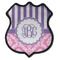 Pink & Purple Damask 4 Point Shield