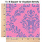 Pink & Purple Damask 6x6 Swatch of Fabric