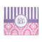 Pink & Purple Damask 8' x 10' Patio Rug (Personalized)