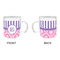 Pink & Purple Damask Acrylic Kids Mug (Personalized) - APPROVAL