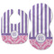 Pink & Purple Damask Baby Bib & Burp Set - Approval (new bib & burp)