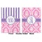 Pink & Purple Damask Baby Blanket (Double Sided - Printed Front and Back)