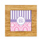Pink & Purple Damask Bamboo Trivet with Ceramic Tile Insert (Personalized)