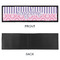 Pink & Purple Damask Bar Mat - Large - APPROVAL