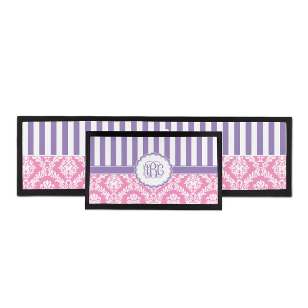 Pink & Purple Damask Bar Mat - Parent Main