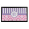 Pink & Purple Damask Bar Mat - Small (Personalized)