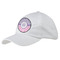 Pink & Purple Damask Baseball Cap - White