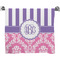 Pink & Purple Damask Bath Towel (Personalized)