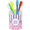 Pink & Purple Damask Toothbrush Holder (Personalized)