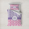 Pink & Purple Damask Bedding Set- Twin Lifestyle - Duvet