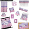 Pink & Purple Damask Bedroom Decor & Accessories2