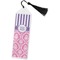Pink & Purple Damask Book Mark w/Tassel (Personalized)