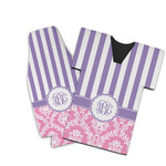 Pink & Purple Damask Bottle Cooler (Personalized)