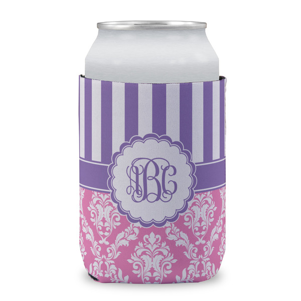 Pink & Purple Damask Can Sleeve