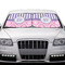 Pink & Purple Damask Car Sun Shades - IN CONTEXT